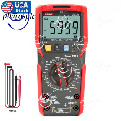 UNI-T UT89XD TRUE RMS Digital Multimeter AC DC Volt Amp meter LED NCV Test Cap
