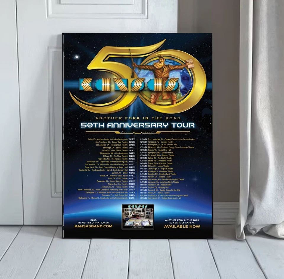 Kansas 50th Anniversary Tour 2024 Poster