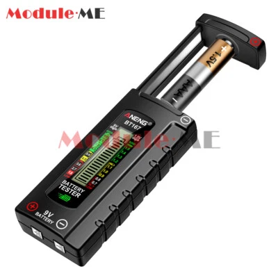 Probador de batería universal digital ANENG AA,AAA, 9V, 1,5V celda de botón 21700