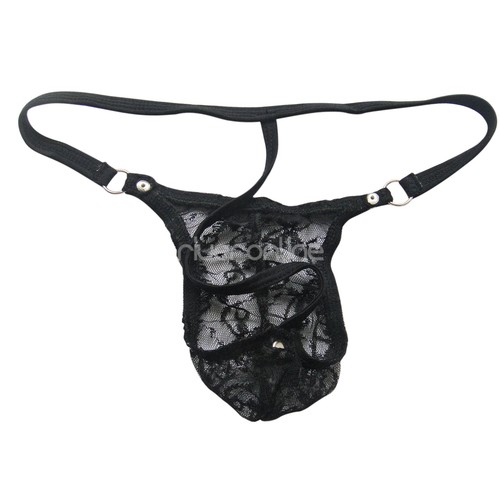 Sexy Herren Tanga String Mesh Spitze Transparent Slips Unterwäsche Baumwolle - Bild 25 von 32
