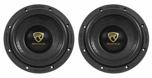 Rockville W65K9D4 6.5 inch 1000W Car Stereo Subwoofer - Black (Pair)