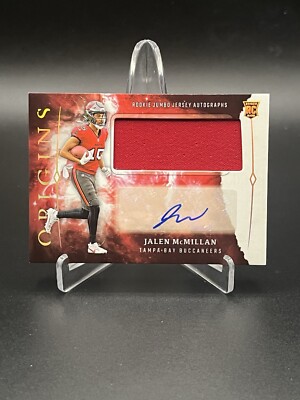 2024 Panini Origins Jalen McMillan RPA Rookie RC Jumbo Patch Auto #RJA-JML