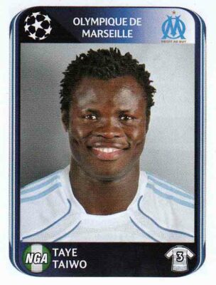 Panini Sticker Champions League 2010/2011 Nr. 367 Taye Taiwo Olympique Marseille