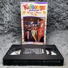Kidsongs - What I Want to Be VHS Tape 1987 Music Video Stories Kids Show Rare