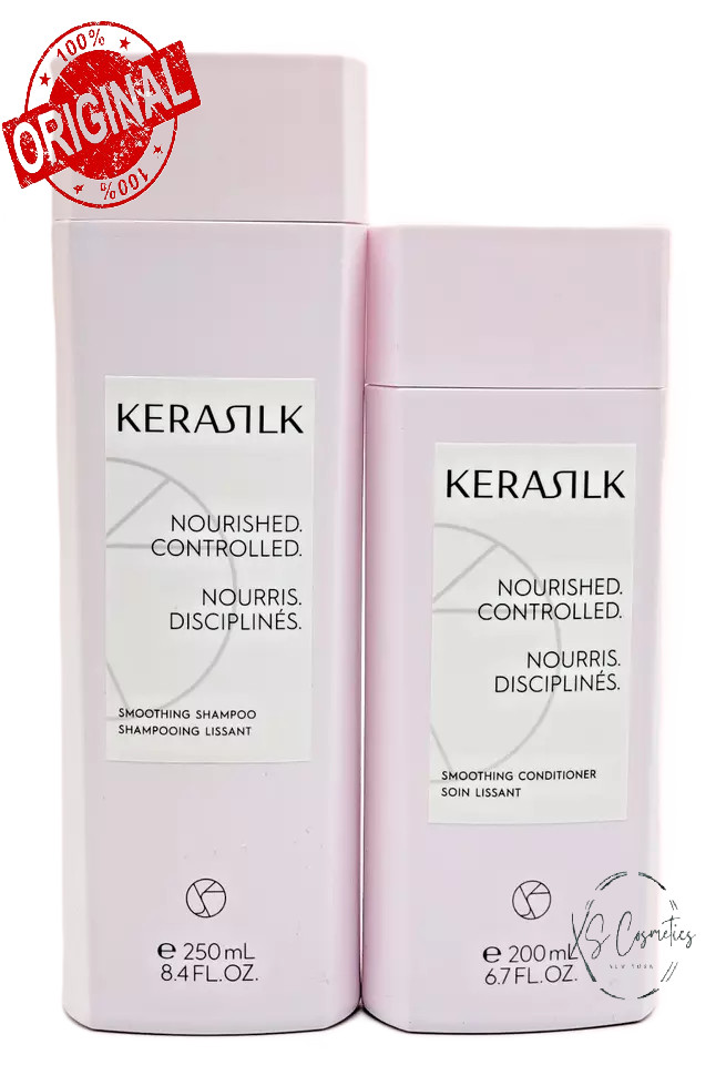 Набор разглаживающих шампуней Kerasilk Essentials 8,4 унции и кондиционера 6,7 унций