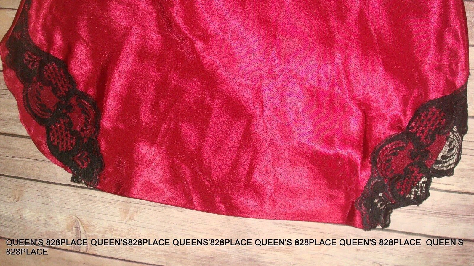 UNDERCOVER Victoria's Secret Red w Black Lace Gown Size S Small Vintage G Label EUC