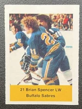 1974-75 Loblaws Hockey Sticker Brian Spencer SabresV75664