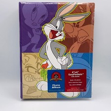 Vintage Looney Tunes Photo Album Bugs Bunny 4 X 6 Pockets 200 Photos 1988  READ
