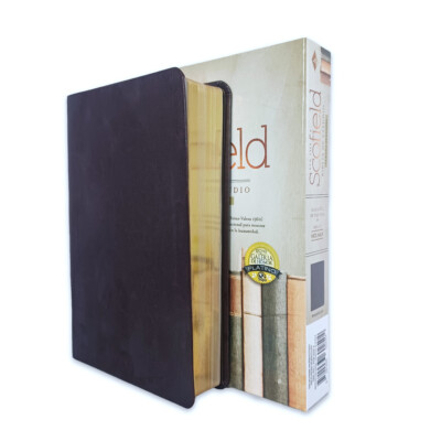 Biblia Scofield de Estudio Pastoral Reina Valera 1960 tamaño personal chocolate