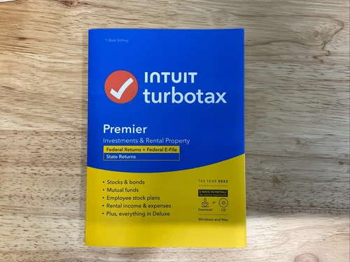 TurboTax Premier 2023 Federal + E-file + State For PC/Mac