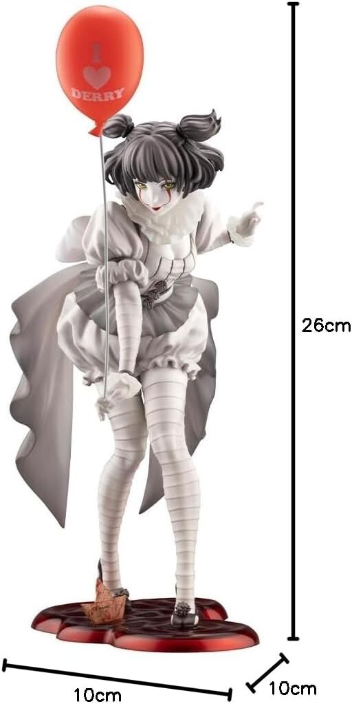 KOTOBUKIYA 1/7 HORROR BISHOUJO STATUE IT 2017 PENNYWISE MONOCHROME
