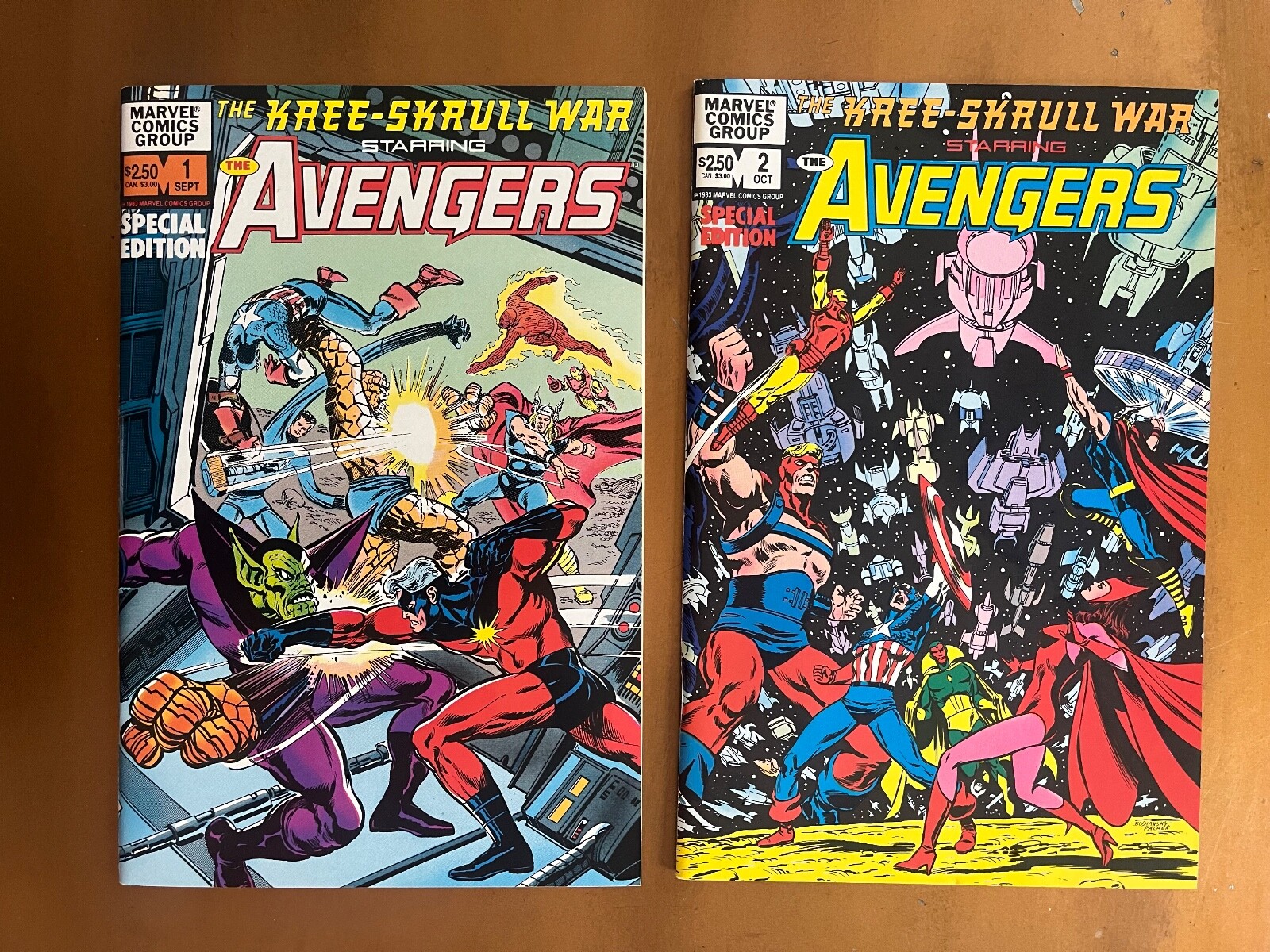 The Kree-Skrull War: Special Edition AVENGERS set 1-2 High Grade Neil Adams NM