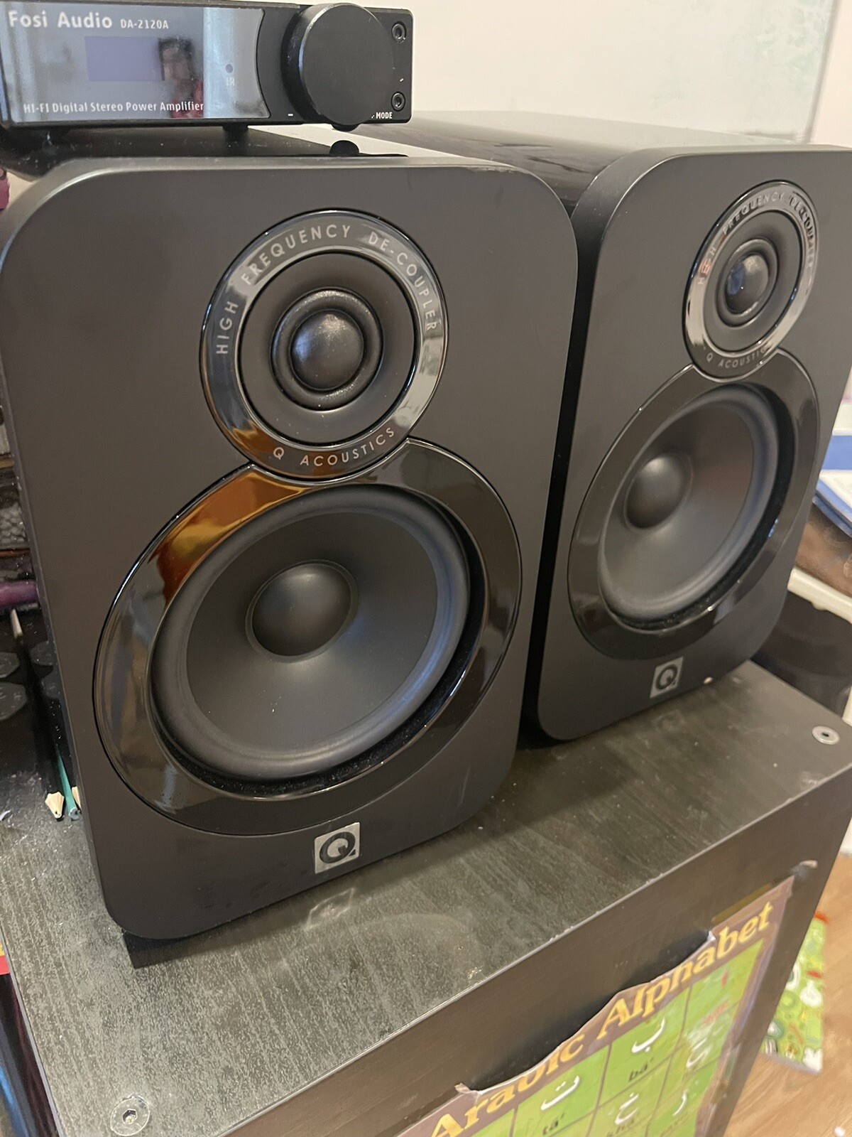 Q Acoustics 3020 HiFi Speakers With Fosi Audio Bluetooth Amp eBay