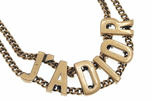 Christian Dior Necklace Choker Jadior N0424ADRMT Gold Metal Pendant  Accessories