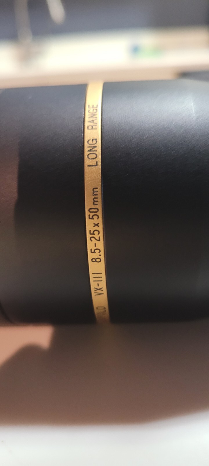 LEUPOLD SCOPE VX3 8.5x25x50 With Rings And Alumina Flip Caps And