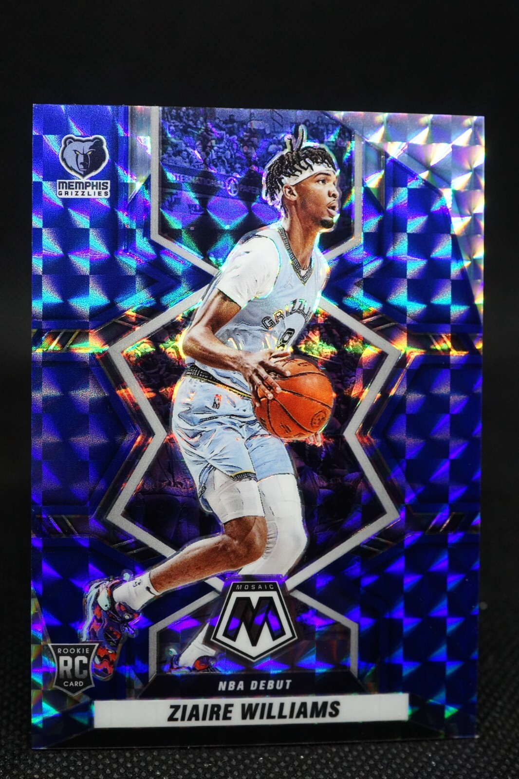 2021-22 Panini Mosaic NBA Debut Blue Prizm 11/99 Ziaire Williams #273 Rookie RC