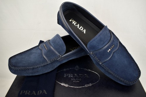 prada suede moccasins