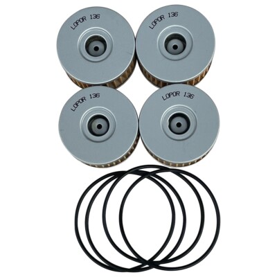 4 Oil Filter For GN250 SZ,EZ,D,F,J,M,N,P,R,S,T,VNJ42A 82-00 GZ250 Marauder 99-00
