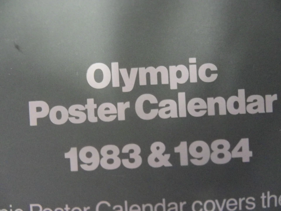 Póster Calendario 1983/84 Juegos Olímpicos XXIII OLIMPIADA L.A 1896-1984 Conmemorativo Foto 2 de 4