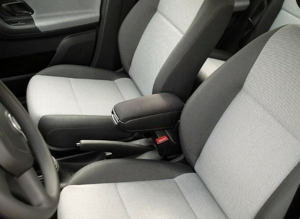 Skoda Fabia 3 III (2014-2018) Mittelarmlehne Passform Armlehne Textil Schwarz-image