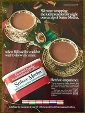 1983 Christmas PRINT AD General Foods International Coffees Suisse Mocha