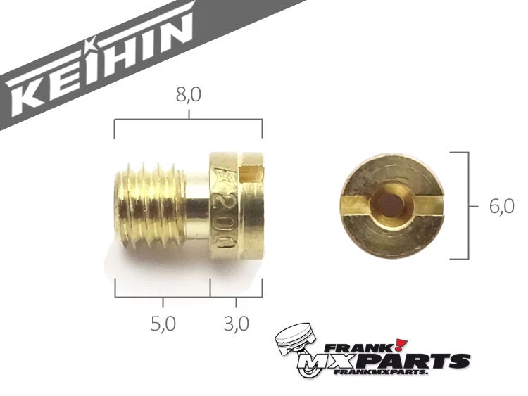 Haupt Luft Starter Düse Keihin FCR MX Vergaser / 99101-393 * ORIGINAL KEIHIN *