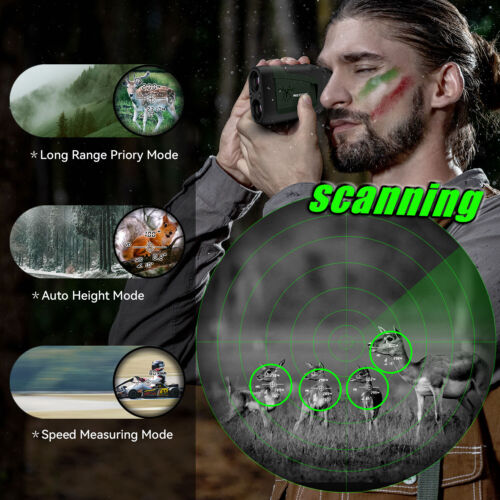 Mileseey 823M Laser Range Finder Hunting Rain Mode in rain and Fog Scan Mode - Picture 3 of 12