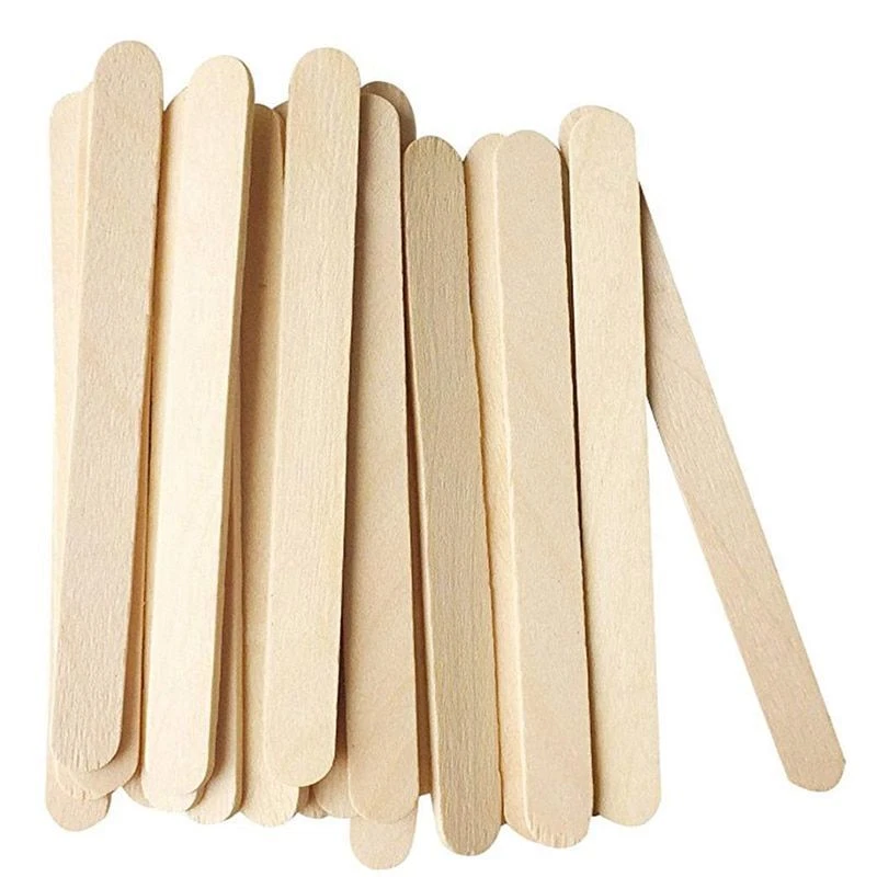 Comfy Package 6” Popsicle Stick Set Multipurpose Wooden Sticks for