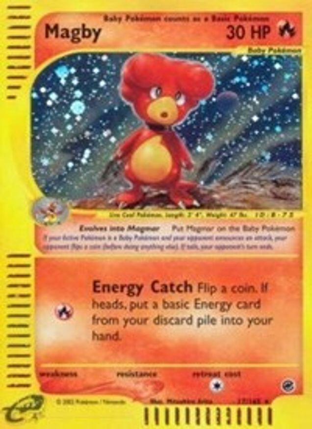 Magby - 17/165 - Pokemon Expedition Holo Rare Card NM