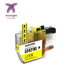 Yellow Ink Catridge LC421XL Fits For Brother DCP-J1050DW J1140DW MFC-J1010DW