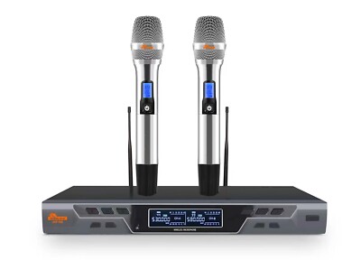 IDOLpro UHF-535 Digital Automatic Scan Vocal Support Dual Wireless Microphones