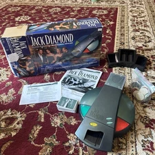 Talking Electronic Black Jack Dealer Jack Diamond Family Game Time - Works!