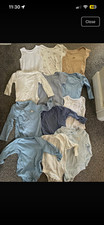 Unisex Baby Bodysuit Bundle 10pc 6-9 Months Cotton Jersey Multicolour