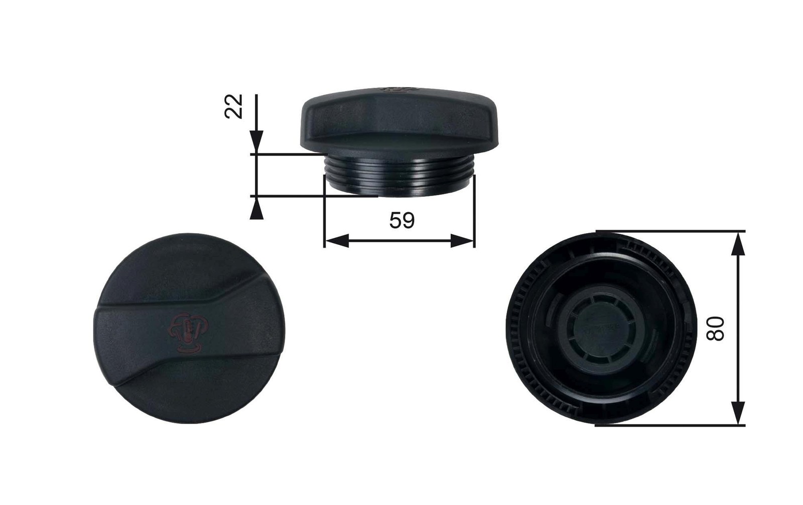 4x ✅Fits GATES RC245 RC245 EXPANSION TANK CAP ⭐UK Seller⭐ - Image 7