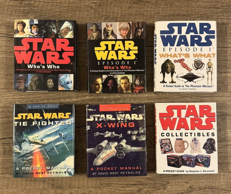 Star Wars Lot of 6 Mini Books Running Press Pop Up & Guides 3.25” x 2.75”
