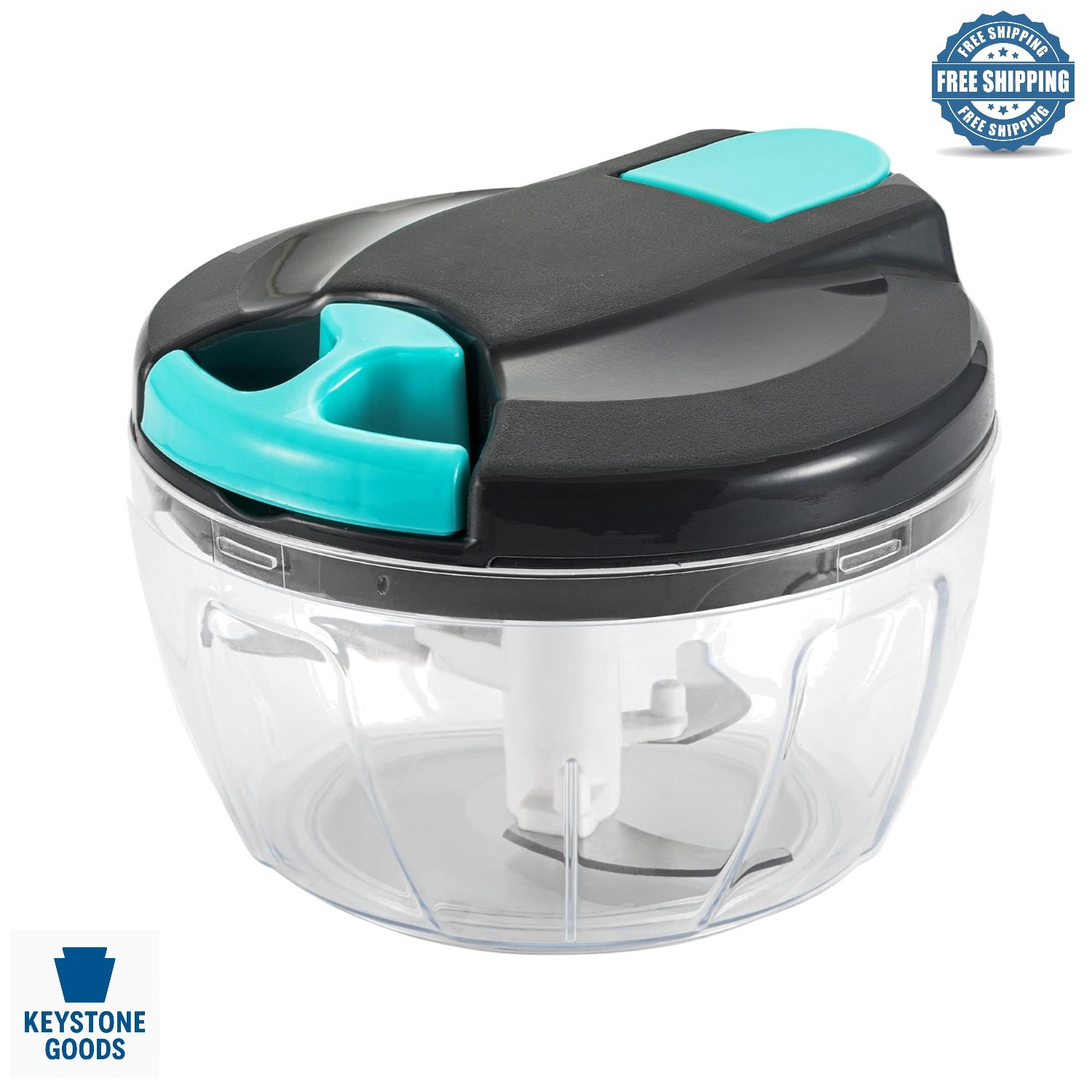 500ml Multi-Function Food Processor & Vegetable Chopper - Blue