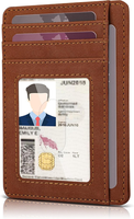 Mini Portemonnaie Herren, Kleines Kartenetui, Schlankes Kartenetui, Rfid-Schutz,