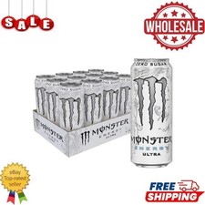 Monster Energy Drink Ultra Zero White Zero 12 x 500ml Cans FREE DELIVERY