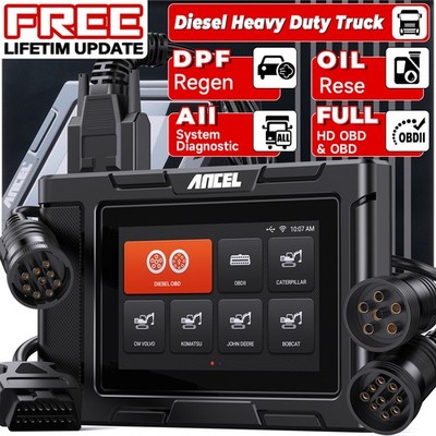 ANCEL HD3400 PRO Diesel Heavy Duty Truck Diagnostic Scanner for Cummins Detroit