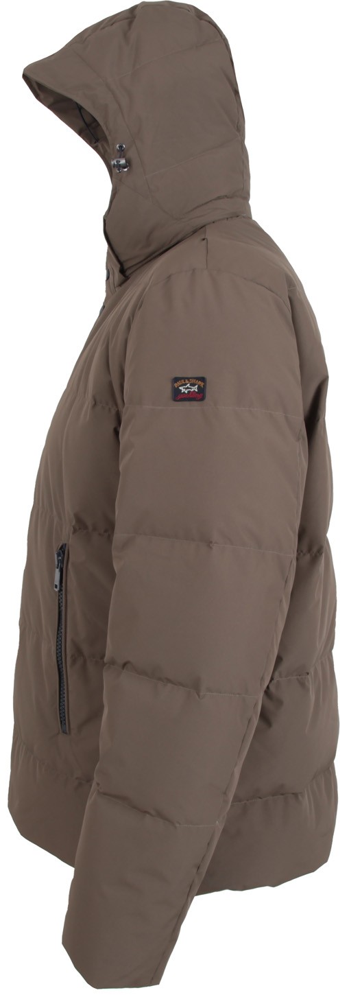 PAUL & SHARK YACHTING Men's Winter Down Jacket Size 5XL TYPHOON Brown image 3