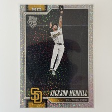 Jackson Merrill 2026 Topps Series 1 Celebration #229 Confetti Parallel SD Padres