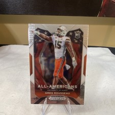 Panini 2021 Prizm Draft Picks All-Americans Greg Rousseau Rookie #200 Miami