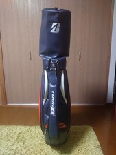 Bridgestone TOUR B 9.5-inch Navy cart bag golf carry caddy bag rare japan used
