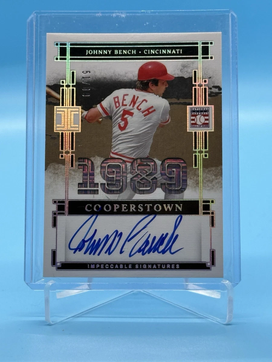 Johnny Bench Autographed Baseball Cards for sale | eBay
