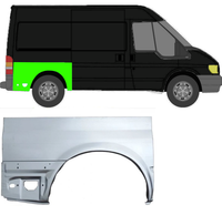 KotflüGel FüR Ford Transit Kurzer Radstand 2000 - 2013 Hinten Rechts