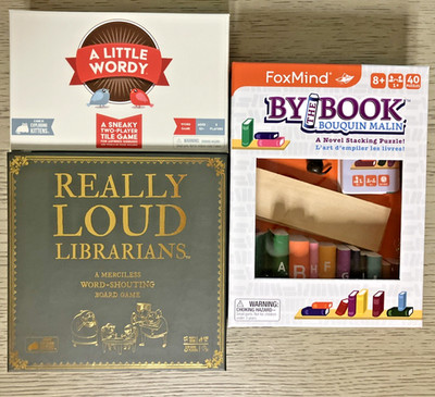 Board Game Lot 3 Family Games A Little Wordy Really Loud Librarians By The Book