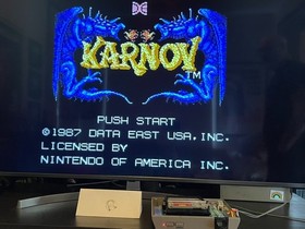 Karnov Nintendo NES Cartridge & Manual TESTED