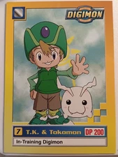 Digimon - T.K. & Tokoman #7 12/34 Upper Deck In-Training Digimon 2000 NM
