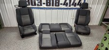2011-2014 Dodge Challenger Blackgray Cloth Seat Set - Oem