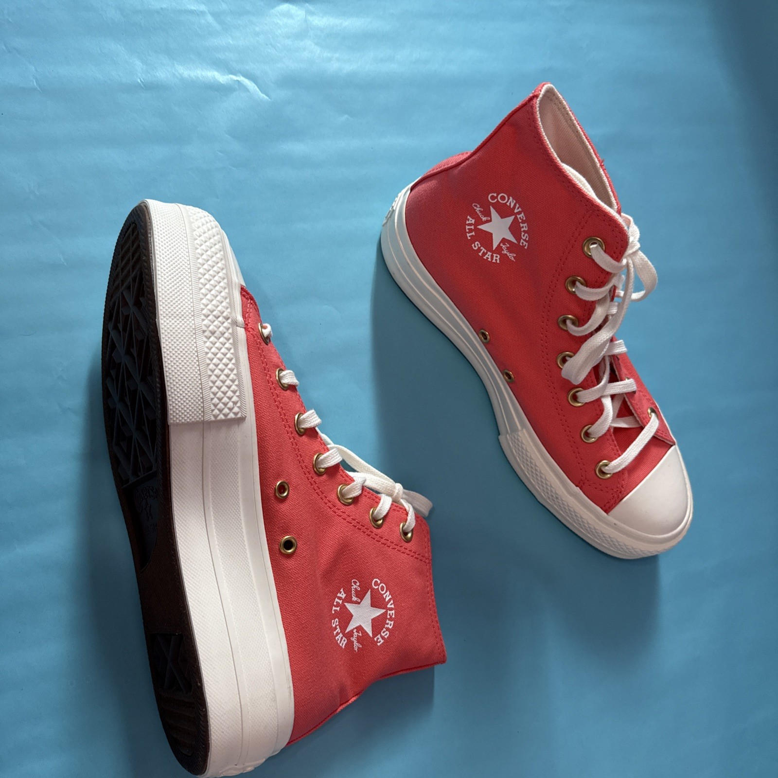 Converse Chuck Taylor All Star Sneakers Women Shoe Sz 8 Boots Watermelon/white thumbnail 4